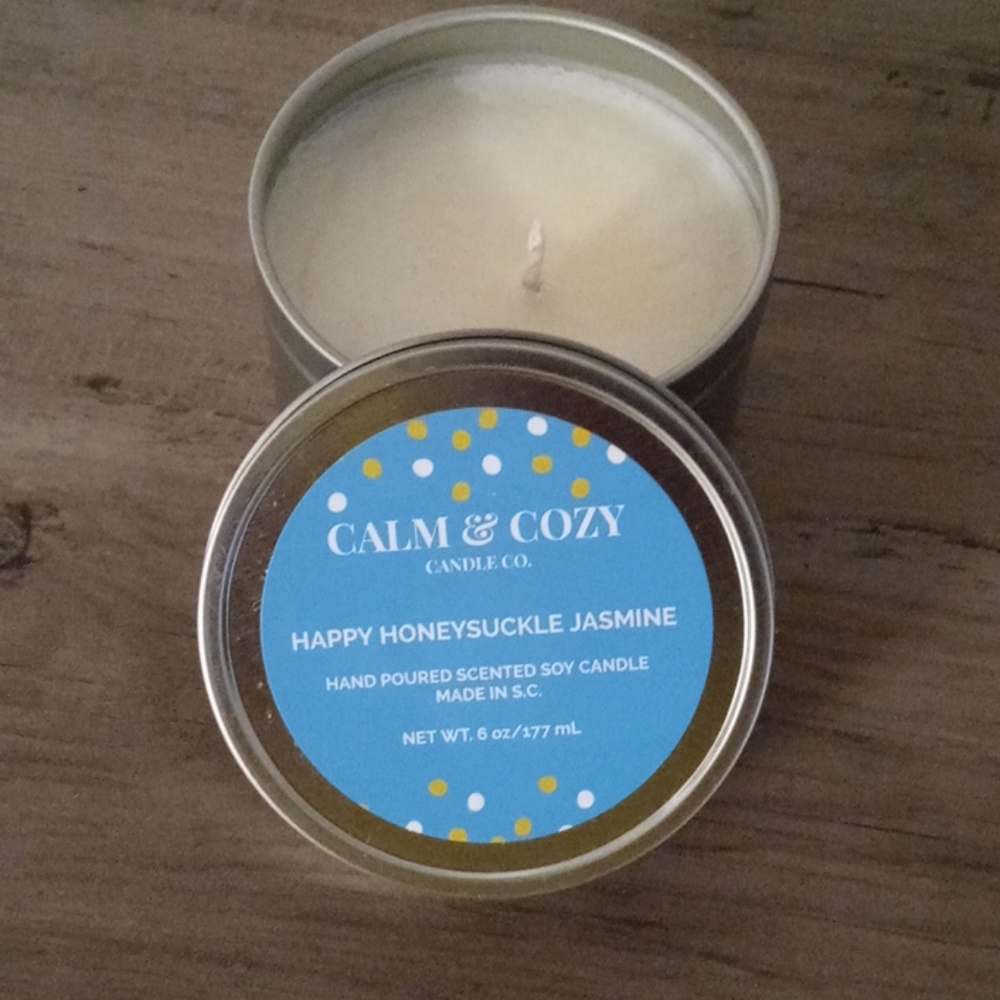 Happy Honeysuckle Jasmine Soy Candle